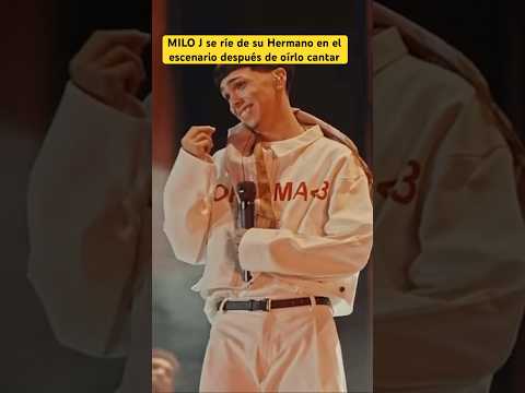 MILO J se ríe de su hermano SANTINO en su último Concierto! Video competo👇#miloj #milo #viralshorts