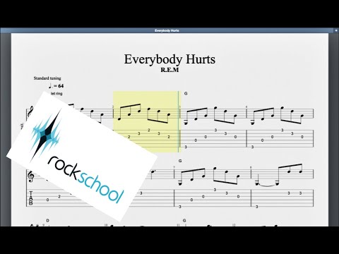 Everybody Hurts Assessed Rockschool Grade 2 Acoustic Guitar