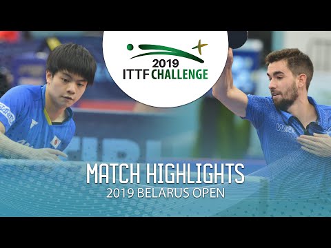 Uda Yukiya vs Tristan Flore | 2019 ITTF Belarus Open Highlights (1/2)