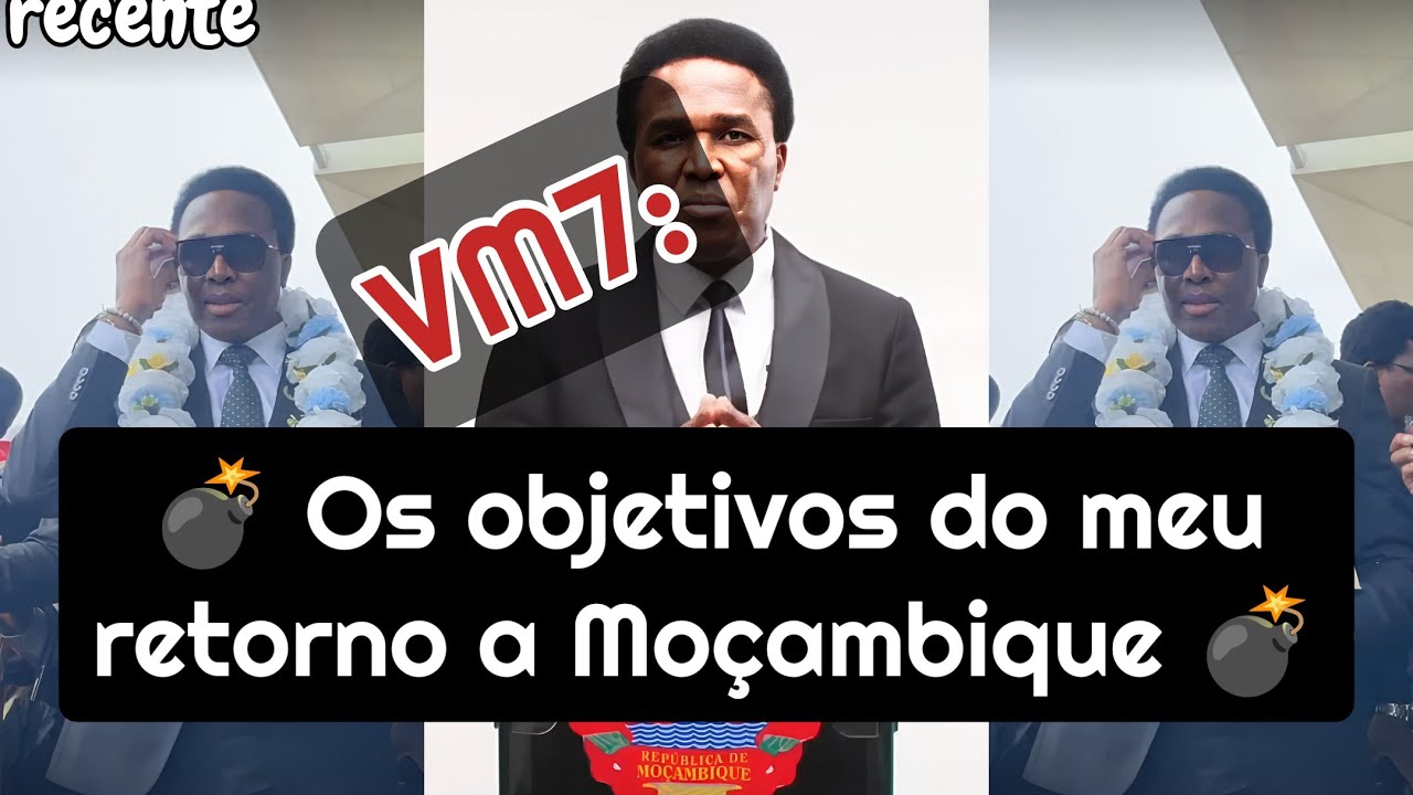 actualizado: Venâncio Mondlane explica os objetivos do seu retorno a Moçambique.