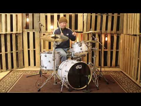 DW Collector's Maple Classic White Marine Drum Set - 20,12,16 - SO#968683