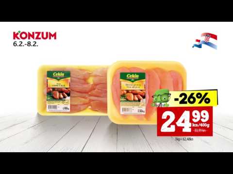 Konzum akcija ponedjeljak - srijeda, 6.2. - 8.2.
