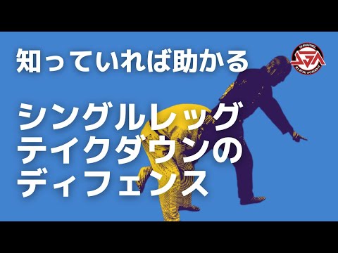 【知っていれば助かる】シングルレッグテイクダウンのディフェンス