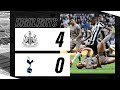 Newcastle United 4 Tottenham Hotspur 0 | Premier League Highlights
