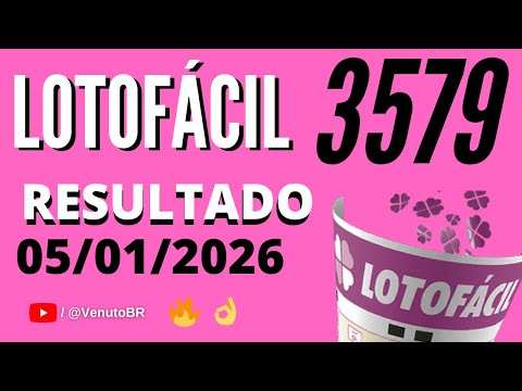 🍀 RESULTADO LOTOFÁCIL 3579