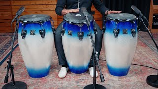 Meinl Percussion William Kachiro Thompson Congas – Electric Sky - WKT11ES, WKT1134ES & WKT1212ES