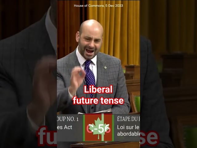 Liberals like to use the future tense
