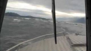 Boat get's a cracked hull after rough ride