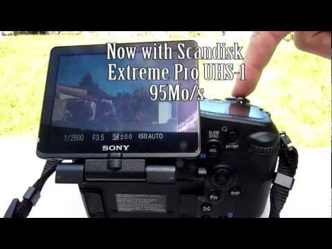 SONY ALPHA 77 with Scandisk UHS-1 card vs Class10 SDHC