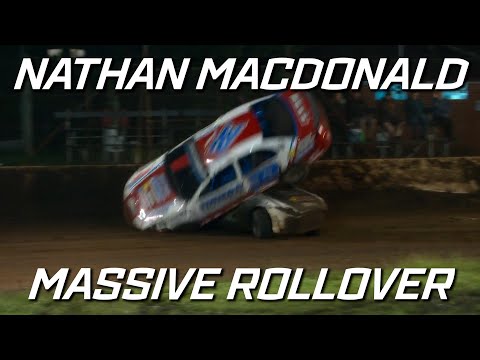 Modified Sedans: Nathan Macdonald Massive Rollover - Grafton Speedway