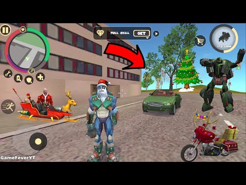 Rope Hero: Vice Town - Christmas Update (Car Robot Dance Party of Christmas) - Android Gameplay HD