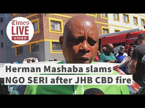 ActionSA leader slams NGO SERI after deadly Johannesburg CBD building fire