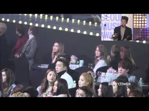 160114 iKON, Red Velvet reaction to iKON B.I speech ( You're my everything )