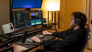 Day in the life of a Content Creator and Software Engineer | WFH at 20