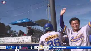 Max Durrington TIES IT UP with a huge three run blast
