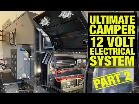 The Ultimate Teardrop Trailer 12 volt System // DIY Off Road Camper // Redarc Redvision // Part 2