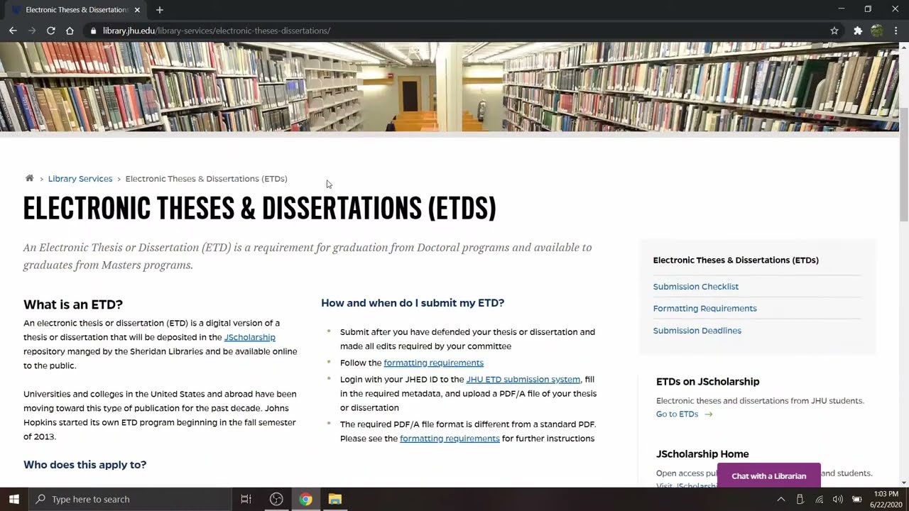 ETD Tutorial 1  Overview