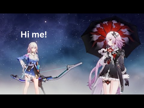 March 7th's Reaction when you pair her with Evernight 😭