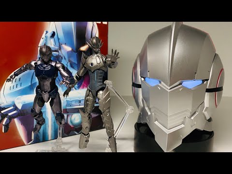 ULTRAMAN Super Dynamic HERO'S BEMULAR & PROTOTYPE SUIT Set Head Light Future Kids TV