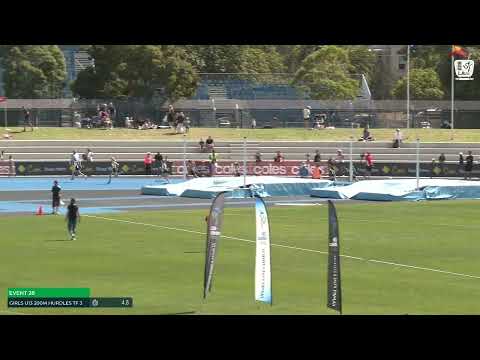 Girls U13 200m Hurdles Timed Final 3: 2022/23 State Track and Field Championships