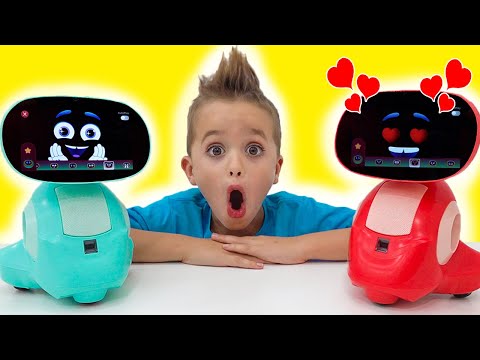 Vlad and Niki play with Miko - Smart Toy Robot for kids #shorts