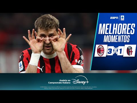 Gols e lances de Milan x Bologna