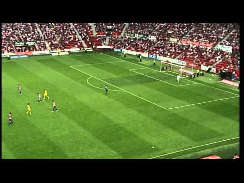 Gol de David Rodríguez (2-1) en el Sporting de Gijón - AD Alcorcón (2-1) Jornada 6