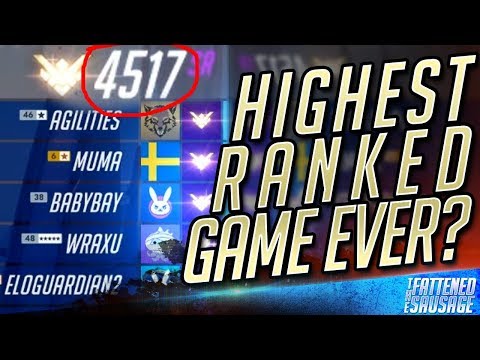 THE HIGHEST SR OVERWATCH GAME EVER?! 4500 SR TEAMS ft Agilities, Wraxu, Danteh, BabyBay, Sleepy