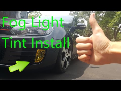 Lamin-X Yellow Tint Fog Light Install MK6 GTI