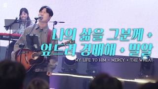 나의 삶을 그분께 + 엎드려 경배해 + 밀알 / MY LIFE TO HIM + MERCY + THE WHEAT - 피아워십