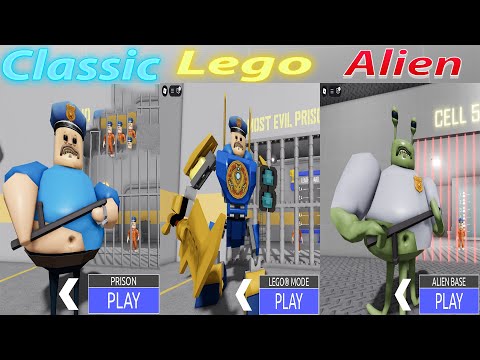 BARRY'S PRISON RUN! All Mode: Classic vs Lego vs Alien - All Items & Morphs Unlocked Full Gameplay