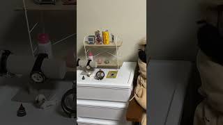くま子のお出掛け前　ソファーでくつろぐ