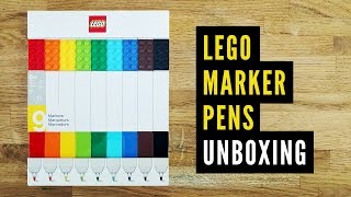 Lego Marker Pens Unboxing