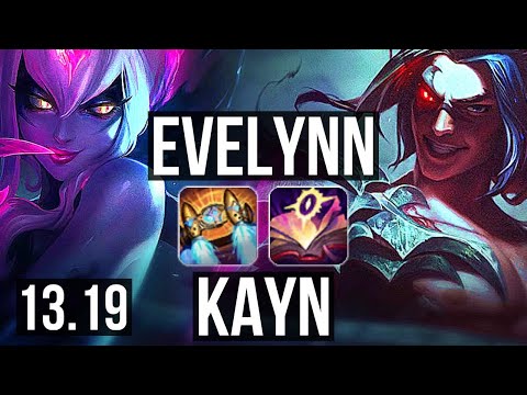 EVELYNN vs KAYN (JNG) | 12/0/4, Legendary, 600+ games | BR Master | 13.19