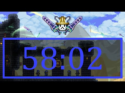 Zenith Journey Mode in 58:02 [Current WR] - Terraria Speedrun