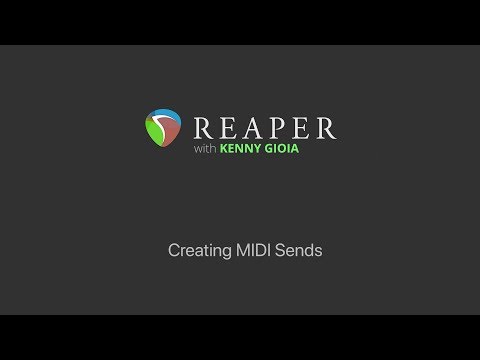 Creating MIDI Sends in REAPER