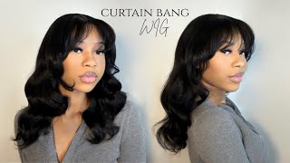  HOW TO: Wavy Curtain Bang Wig install ft IDefine Hair 
