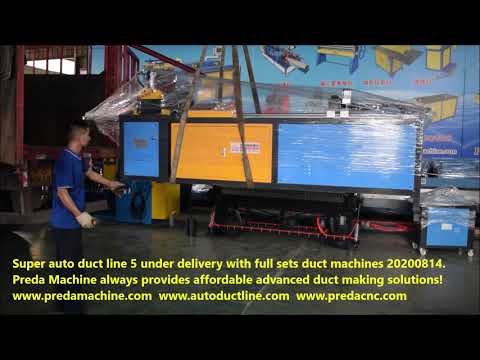 Super auto duct line 5 under delivery with full sets of duct machines dated 20200814