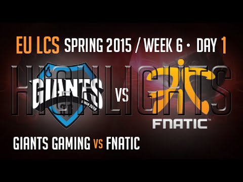 Giants vs Fnatic Highlights | Week 6 Day 1 S5 EU LCS Spring 2015 | CIA vs FNC W6D1 G1