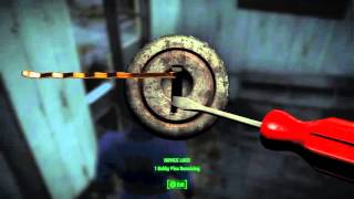 FALLOUT 4 ( HOW TO PICK A LOCK WITH A BOBBY PIN )