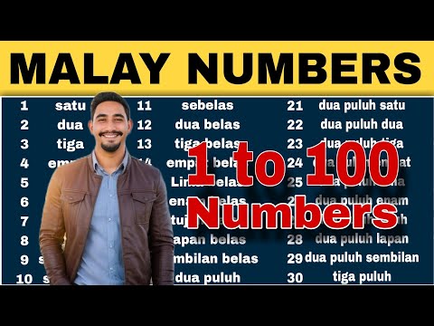 LEARN MALAY NUMBERS 1 TO 100