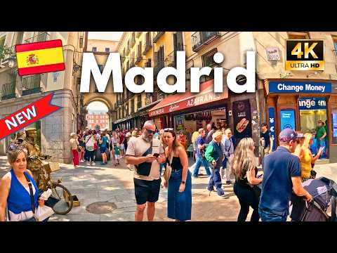 Madrid 4K Walking Tour (Spain) - (▶️ 200 min) Story with subtitles from a native 🥘🍺October 2024
