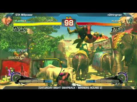 SSF4: STA Willpower vs n0thingman - Saturday Night Snapback 6.1