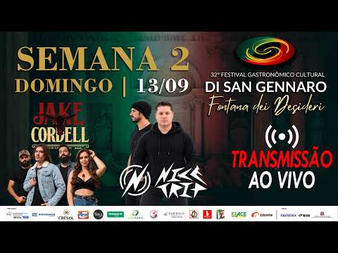 LIVE - 32ª Festa Di San Gennaro Batatais Almoço de Domingo | 13/09/2026 - Batatais SP
