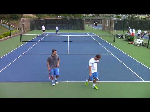 Maatta/Tribler vs. Bode/Tafelski SF HIGHLIGHTS - Oahu Club Men's Night Doubles Tennis 2014