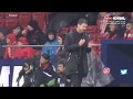 Diego Simeone's reaction to Messi's goal vs Athlatico Madrid