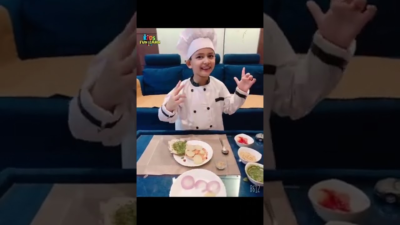 Learn to cook burger with kid chef #shorts
