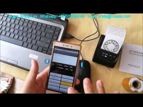 How to use ios android portable bluetooth thermal receipt pr...