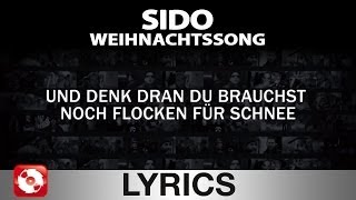 SIDO - WEIHNACHTSSONG AGGROTV LYRICS KARAOKE (OFFICIAL VERSION)