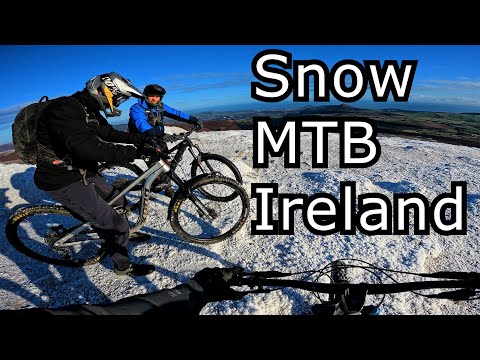 Snow Biking Djouce & Maulin - BIG CRASH!!